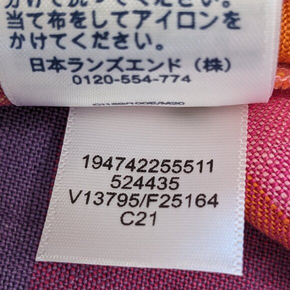 Lands' End Women’s Linen Dress‎ Plaid Multicolor Pocket Relaxed Fit XL Tall - Picture 9 of 13